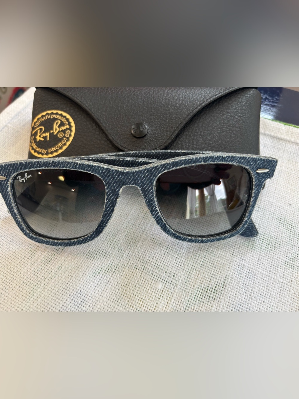 NWT-Rare Ray Ban Denim Wayfarer Sunglasses